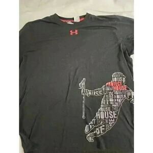 Under Armour Men's Heat Gear XL Black  Shirt Black Protect This House Nice A35